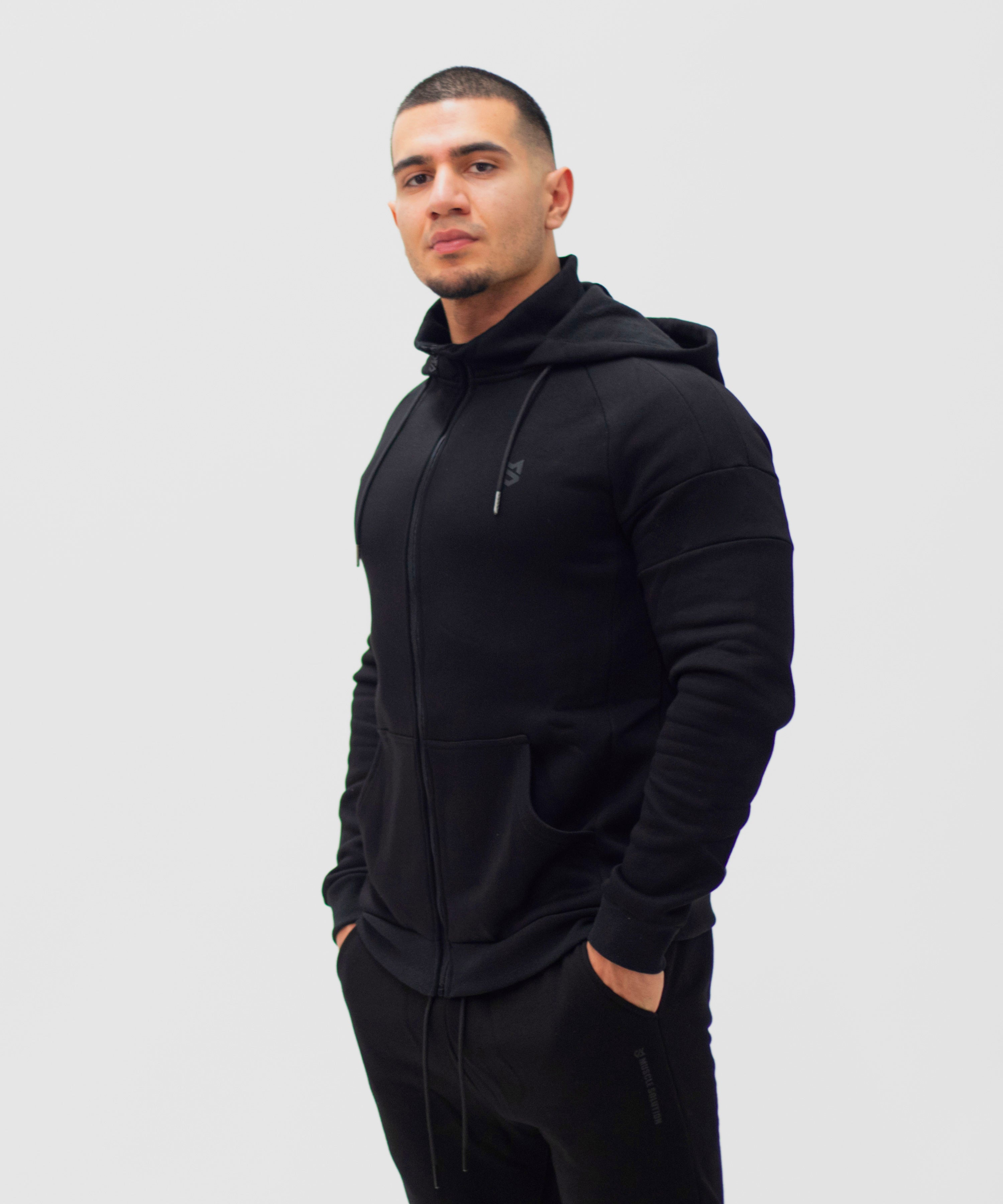 Core Fleece Slim Fit Zip-Up Hoodie – MUSCLE SOLUTION