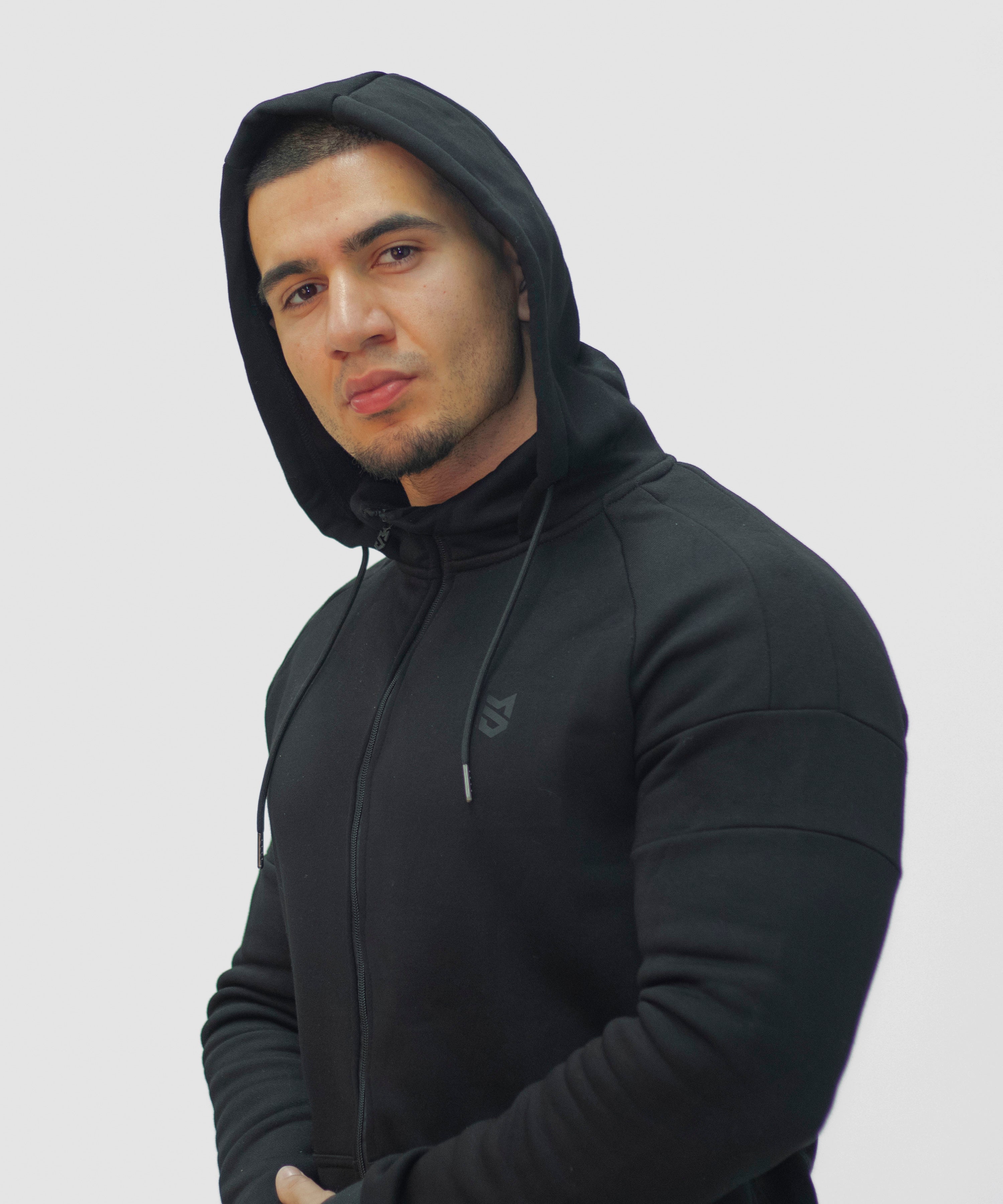 Core Fleece Slim Fit Zip-Up Hoodie