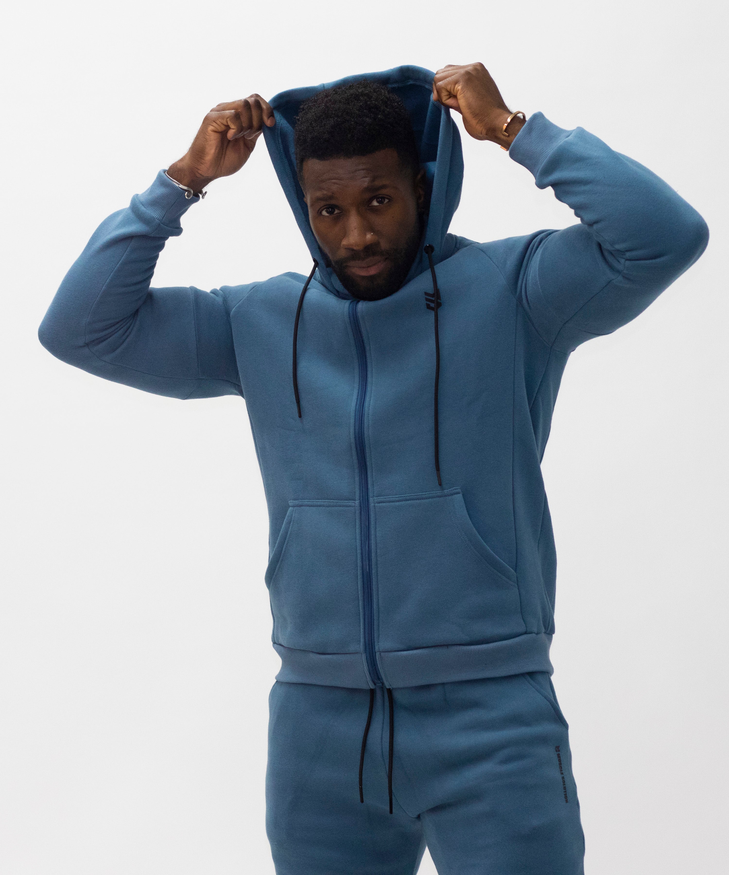 Core Fleece Slim Fit Zip-Up Hoodie