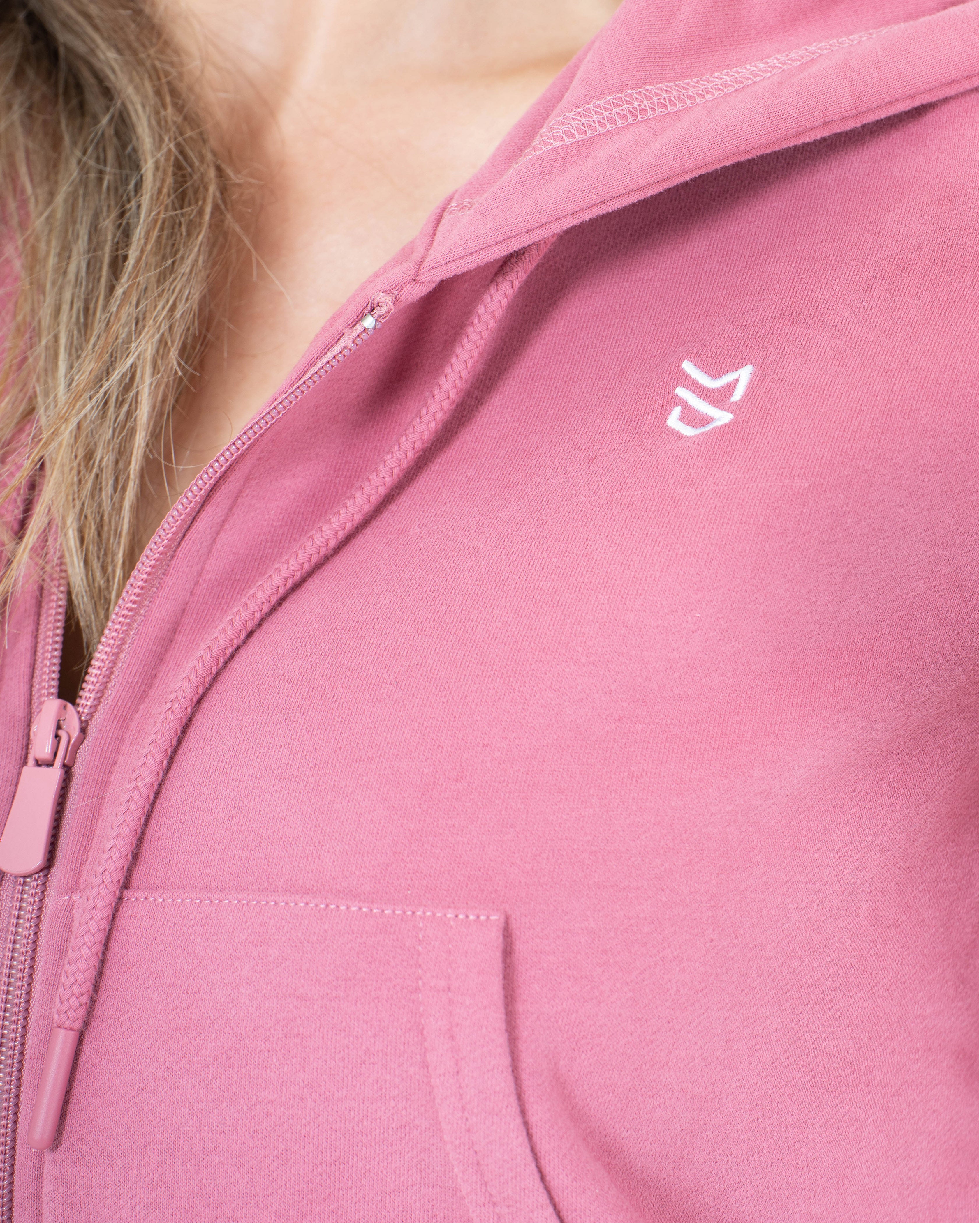Cozy Zip-Up Cropped Hoodie