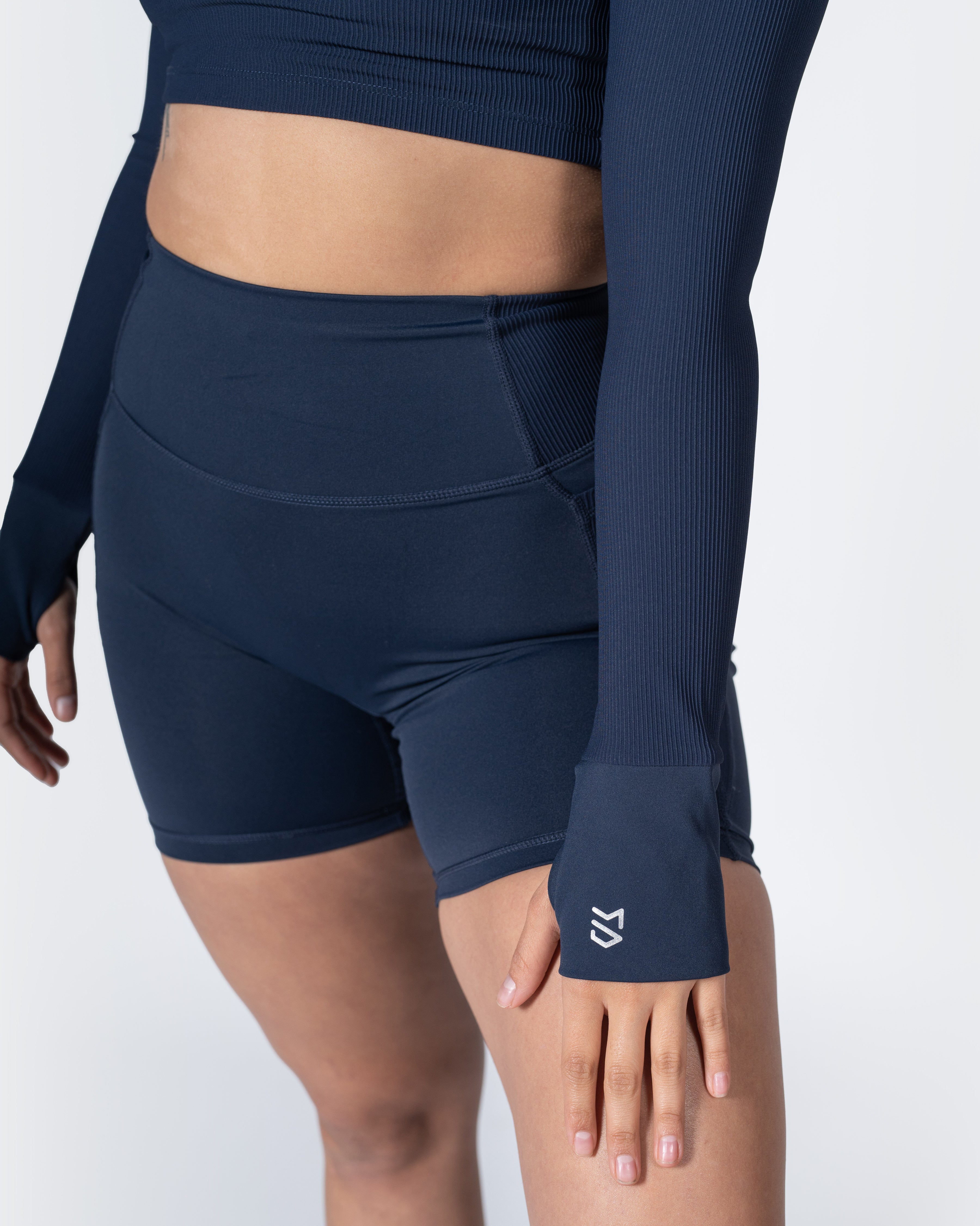 Sleek Long Sleeve Ribbed Crop
